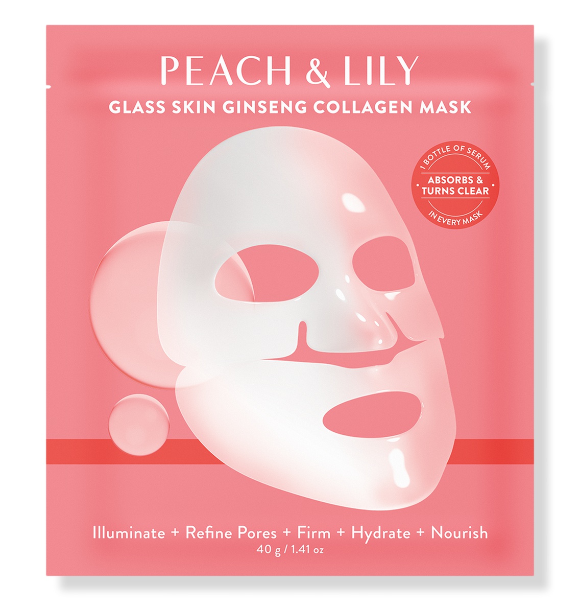 Peach & Lily Glass Skin Ginseng Collagen Mask