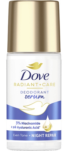 Dove Radiant+ Care Deodorant Serum 3% Niacinamide +4x Hyaluronic Acid^