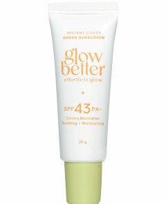 Glow Better Instant Cover Green Sunscreen SPF 43 Pa++
