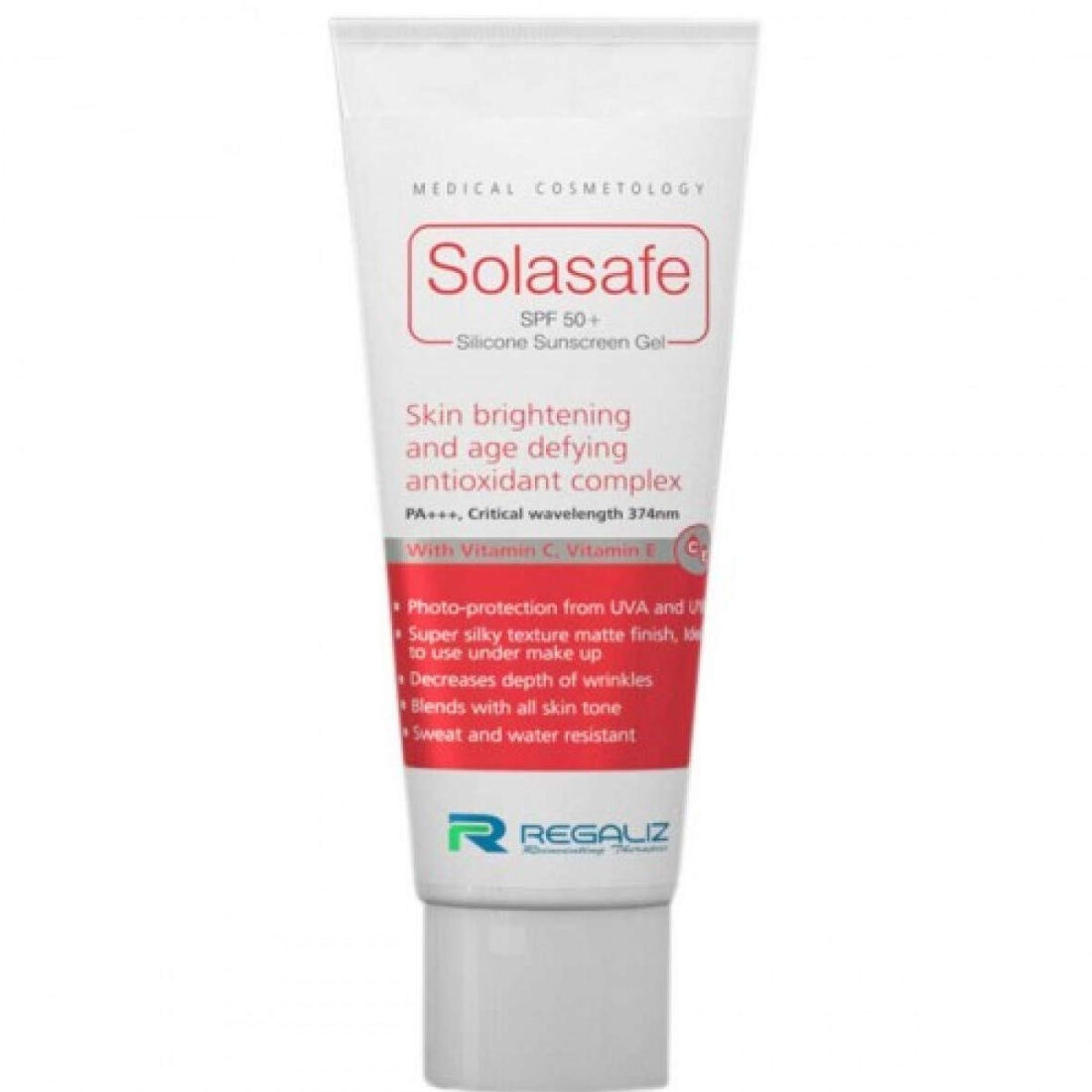 Regaliz Solasafe SPF 50 Sillocone Sunscreen Gel