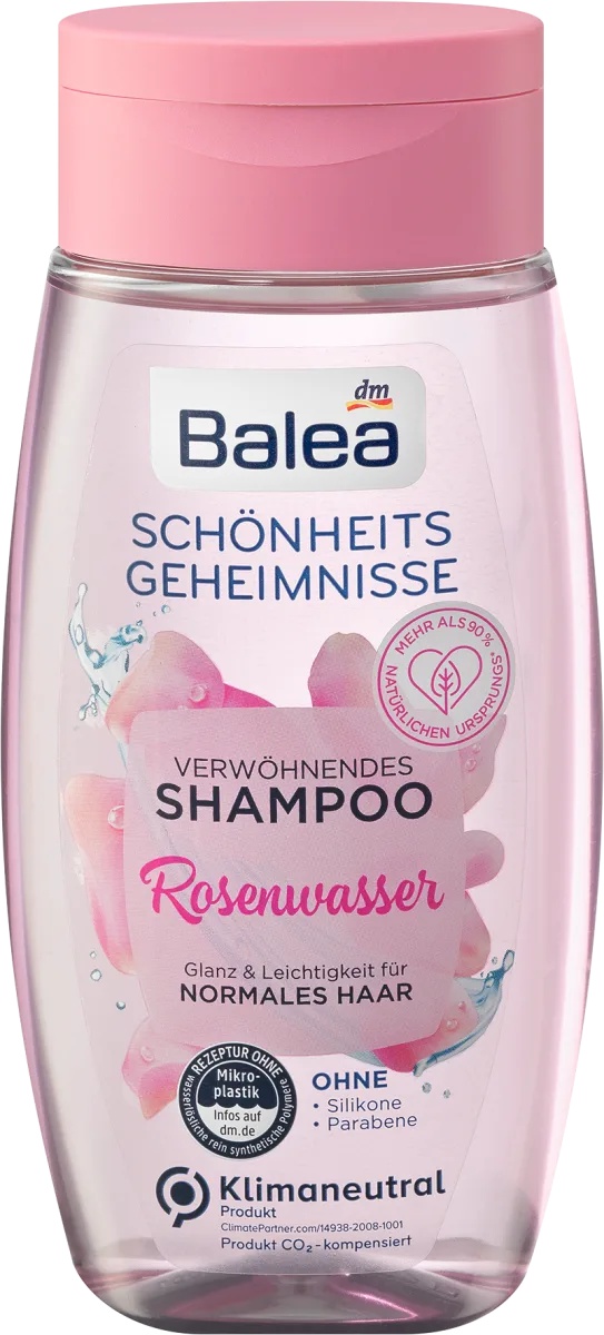 Balea Schönheitsgeheimnisse Verwöhnendes Shampoo Rosenwasser