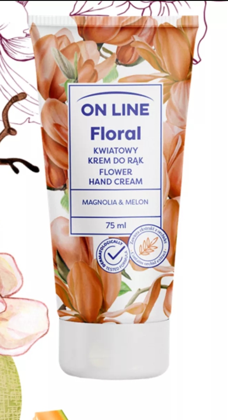 ON LINE Floral Flower Hand Cream Magnolia & Melon