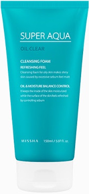 Missha Super Aqua Oil Clear Cleansing Foam