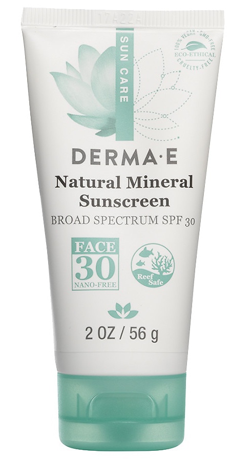 Derma E Natural Mineral Sunscreen Broad Spectrum SPF 30 Oil-Free Face