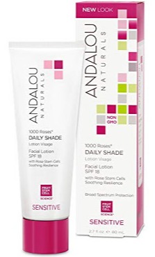 Andalou Naturals 1000 Roses Daily Shade Facial Lotion Spf 18