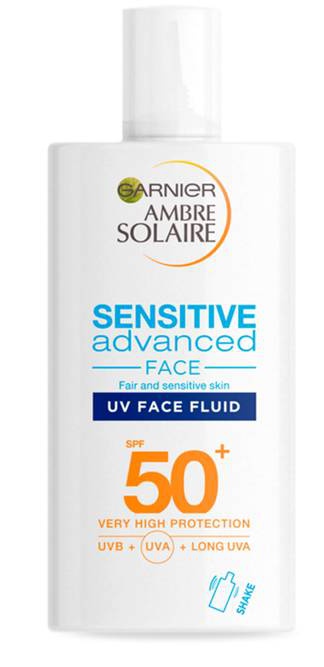 Garnier Ambre Solaire Ultra-Light Sensitive Face Fluid Spf50+