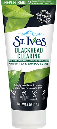 St Ives Blackhead Clearing Green Tea And Bamboo Scrub