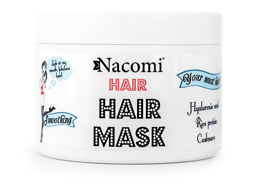 Nacomi Smoothing Hair Mask - Smoothing And Moisturizing Hair Mask With Hyaluronic Acid -