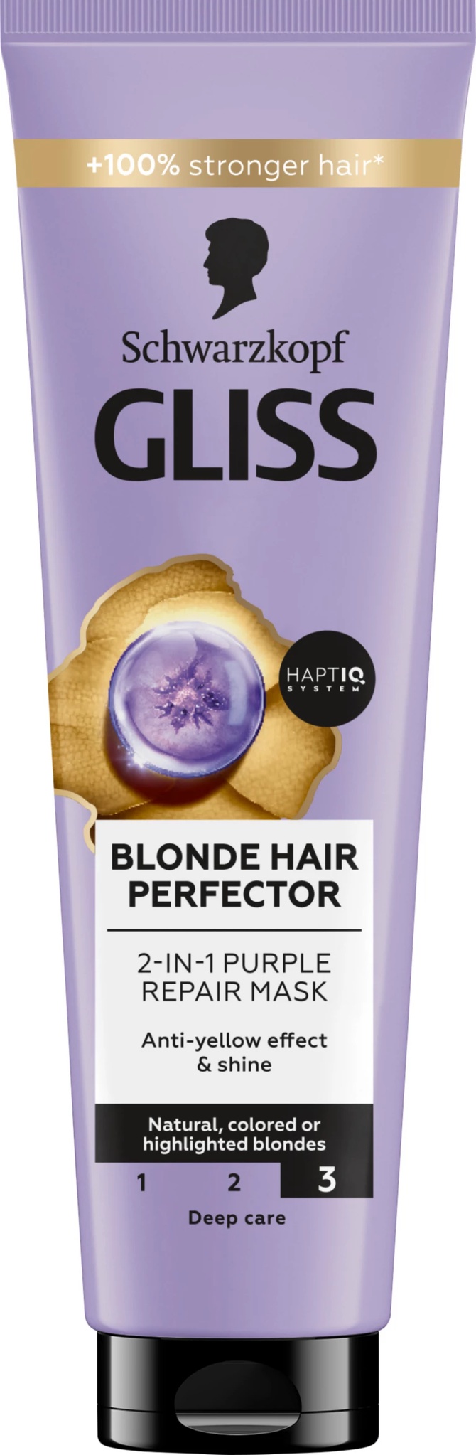 Schwarzkopf Gliss Blonde Hair Perfector 2-in-1 Purple Repair Mask