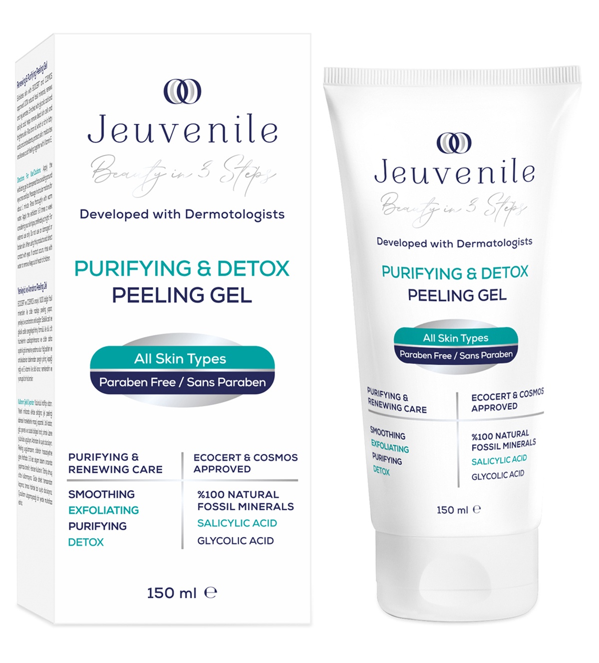 Jeuvenile Renewing & Purifying %100 Natural Fossil Mineral Peeling Gel
