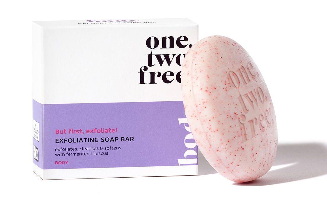 one.two.free! Exfoliating Soap Bar