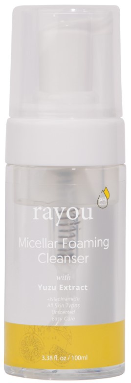 Rayou Micellar Foaming Cleanser With Yuzu Extract