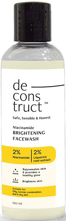 Deconstruct Niacinamide Brightening Face Wash - 2% Niacinamide + 2% Licorice Root Extract
