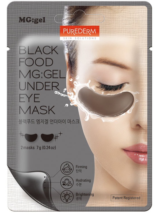 PUREDERM Black Food Mg:gel Under Eye Mask