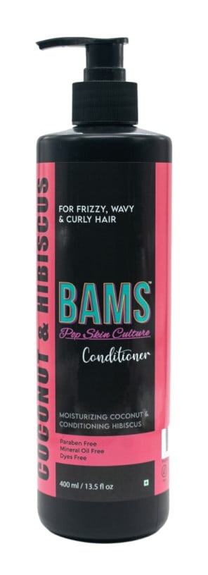 Bams Pop Skin Culture Curly Moisturizing Coconut & Hibiscus Conditioner