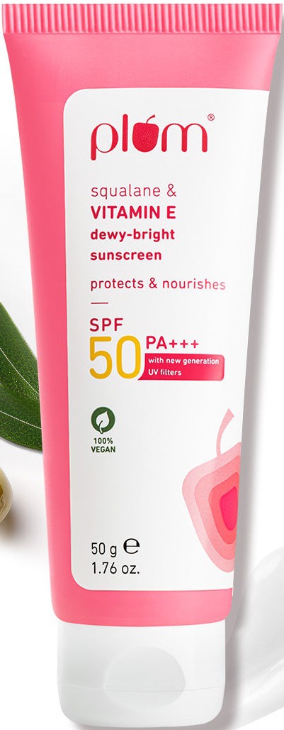 PLUM Squalane & Vitamin E SPF 50 Pa+++ Dewy-bright Sunscreen Plum Goodness