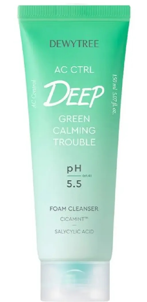 Dewytree Ac Ctrl Deep Green Calming Trouble Foam Cleanser