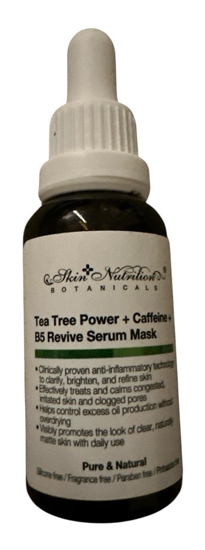 Skin nutrition botanicals Tea Tree Power+ Caffeine + B5 Revive Serum Mask