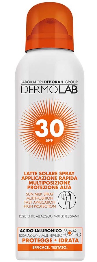 DermoLab Deborah group Sun Milk Spray For Face And Body - High Protection - SPF 30