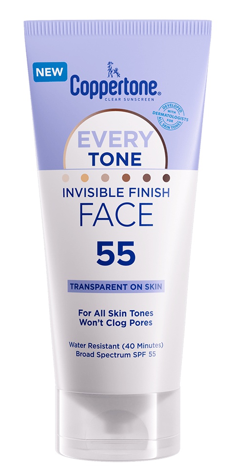 Coppertone Every Tone Invisible Finish Sunscreen Face Lotion SPF 55