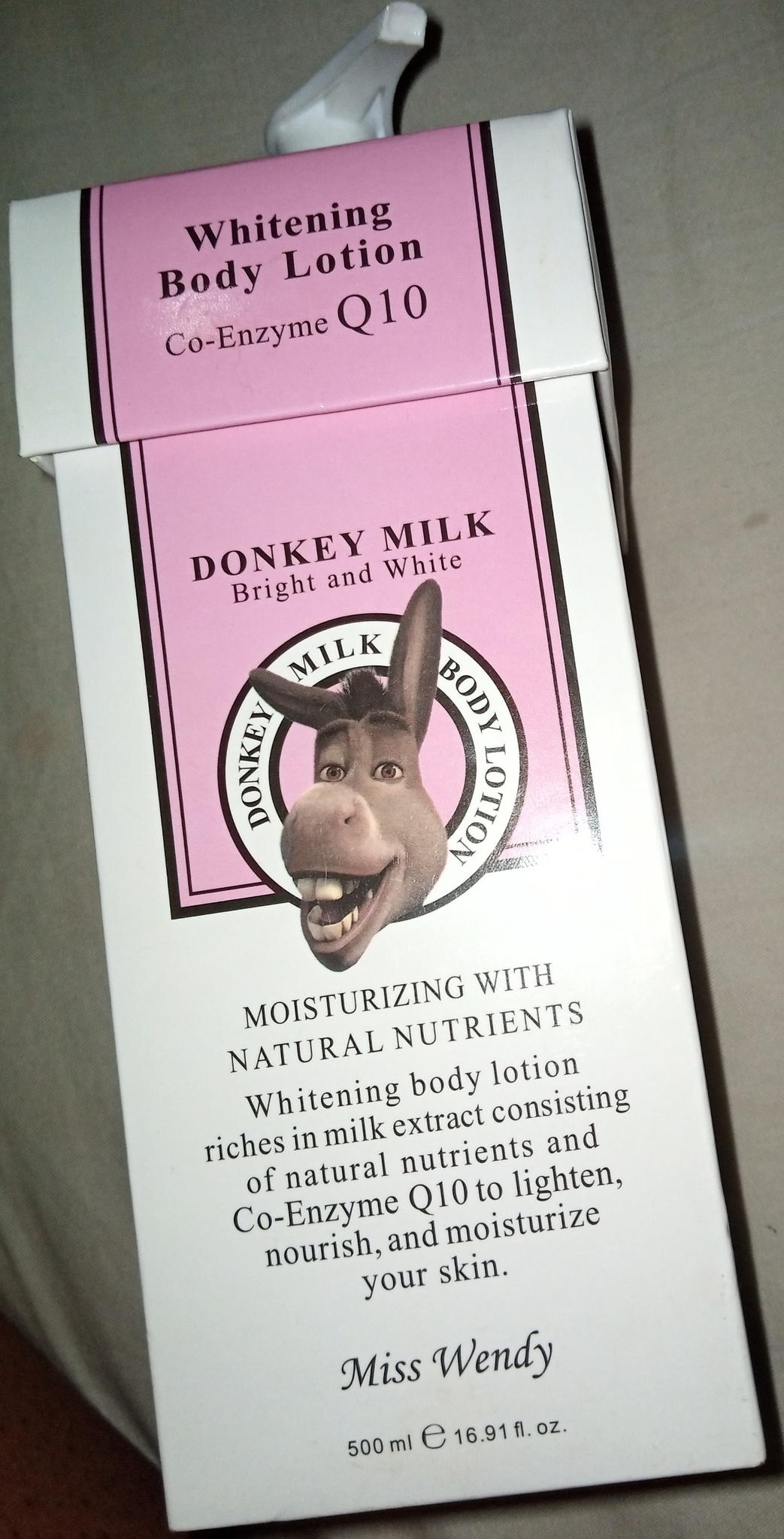 Miss Wendy Donkey Milk Lotion