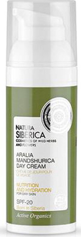 Natura Siberica Aralia Mandshurica Day Cream Nutrition And Hydration For Dry Skin