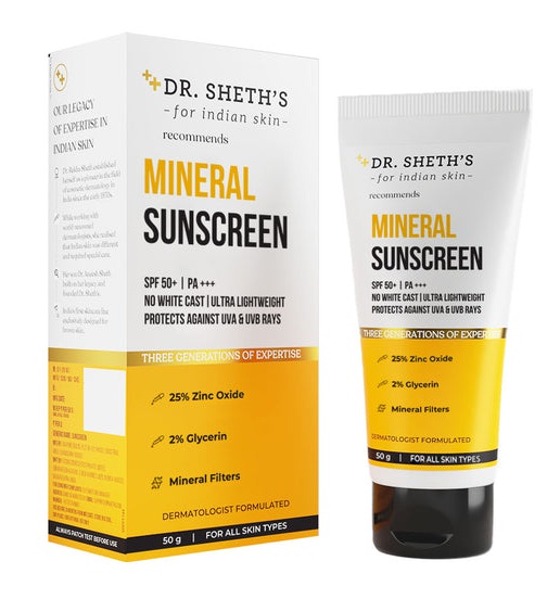 Dr Sheth Waterproof Mineral Sunscreen