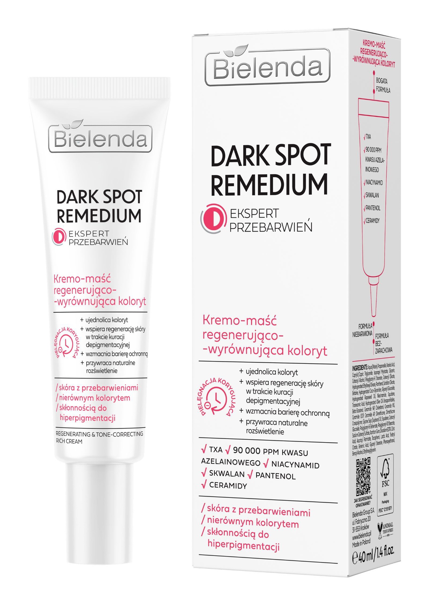 Bielenda Dark Spot Remedium Regenerating & Tone-Correcting Rich Cream