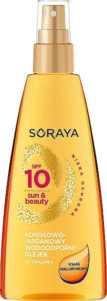 Soraya Sun & Beauty Coconut And Argan Oil Waterproof Sun Oil SPF 10
