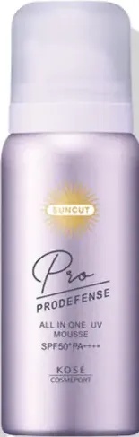 Kose Suncut Pro Defense All In One UV Mousse ingredients