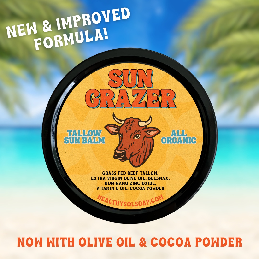 Healthysol Sun Grazer: Tallow & Zinc Oxide Sun Balm