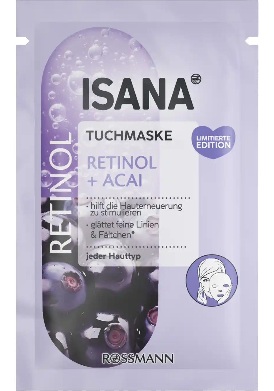 Isana Retinol + Acai Tuchmaske