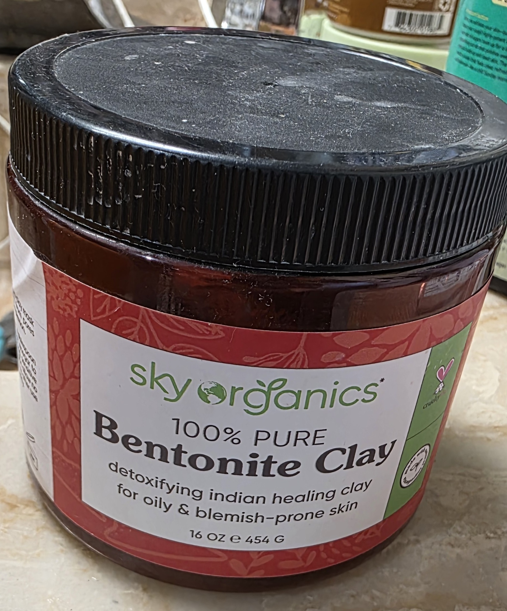 Sky Organics 100% Pure Bentonite Clay