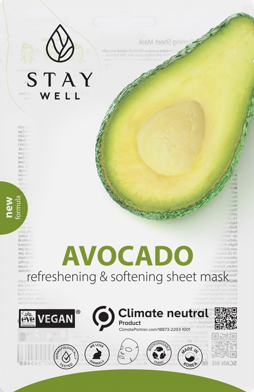 Stay Well Avocado Refreshing & Softening Sheet Mask
