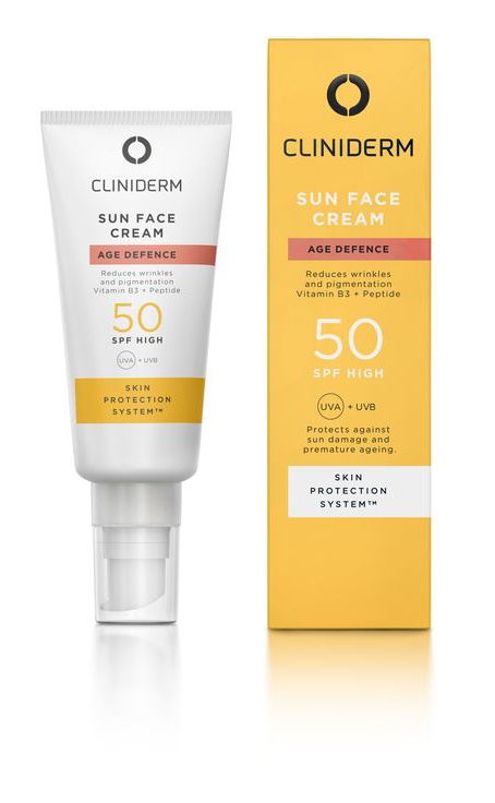 Cliniderm Age Defence Sun Face Cream Spf50