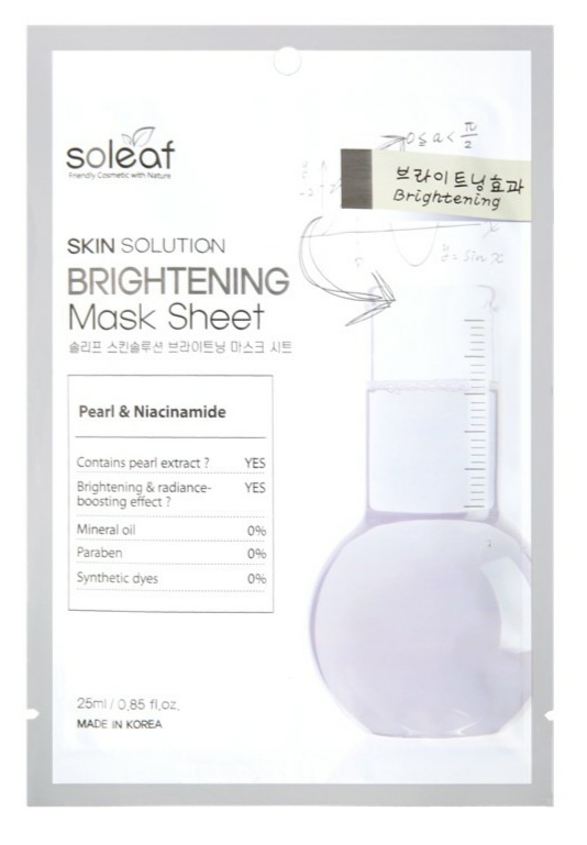 soleaf Skin Solution Brightening Mask Sheet