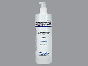 Acella pharmaceuticals Sodium Sulfacetamide 8% - Sulfur 4% Topical Suspension