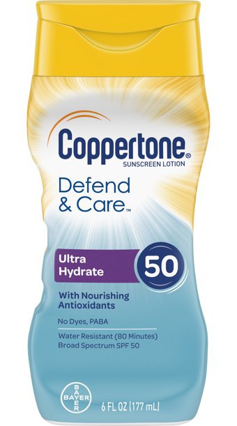 Coppertone Defend & Care Ultra Hydrate Sunscreen Lotion Spf 50