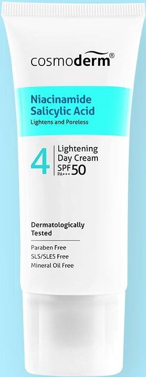 cosmoderm Niacinamide Salicylic Acid Lightening Day Cream SPF50