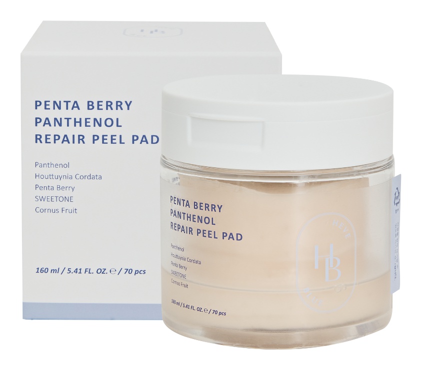 Heveblue Penta Berry Panthenol Repair Peel Pad