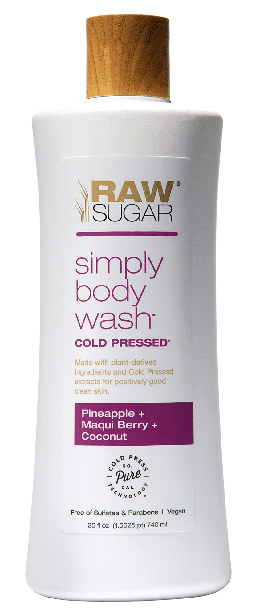 Raw Sugar Simply Body Wash - Pineapple + Maqui Berry + Coconut