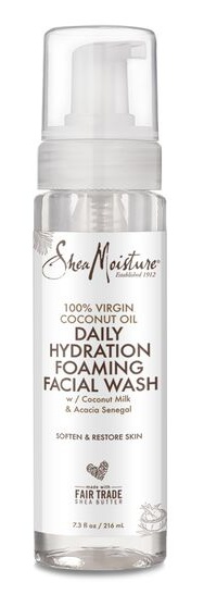 Shea Moisture 100% Virgin Coconut Oil Daily Hydration Foaming Facial Wash