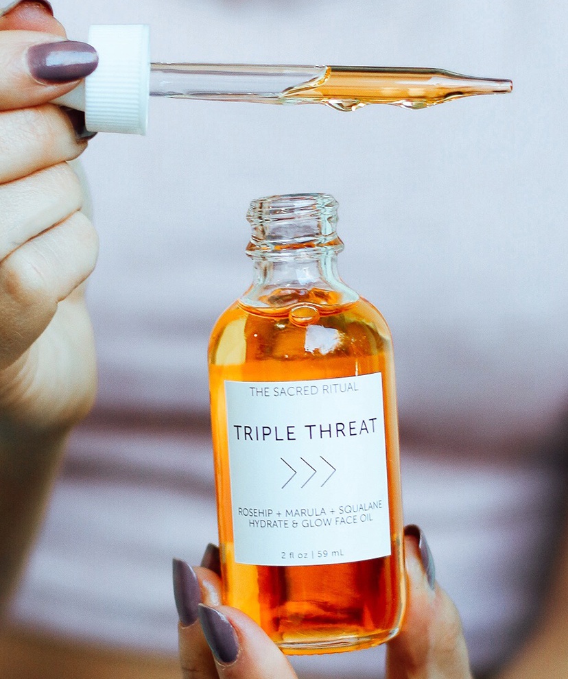 The Sacred Ritual Triple Threat Hydrate & Glow Face Oil