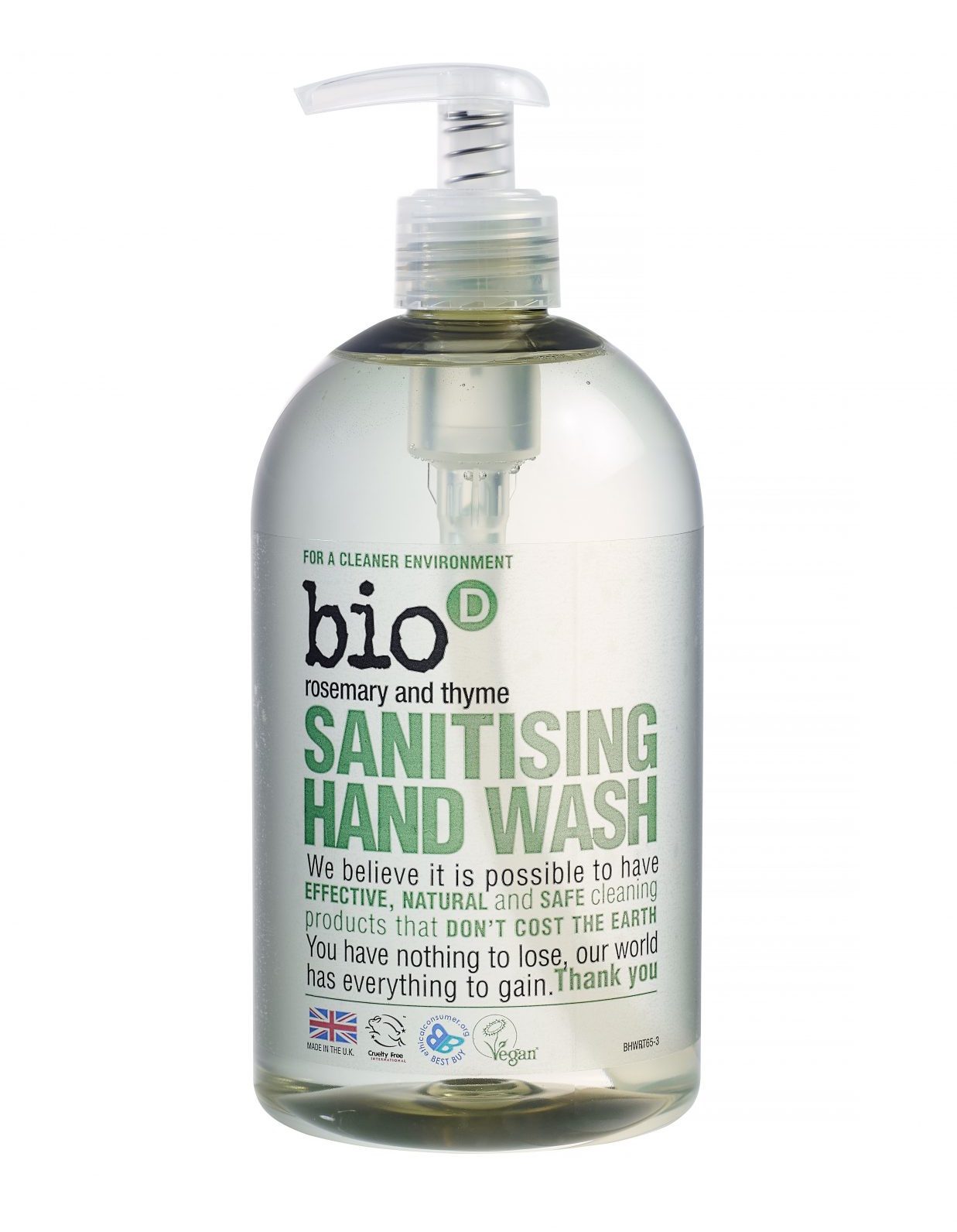 bio D Rosemary And Thyme Sanitising Hand Wash