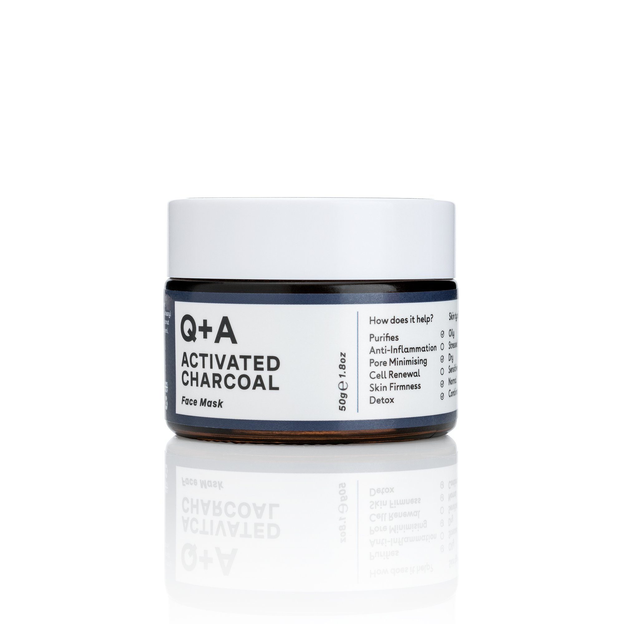 Q+A Activated Charcoal Face Mask