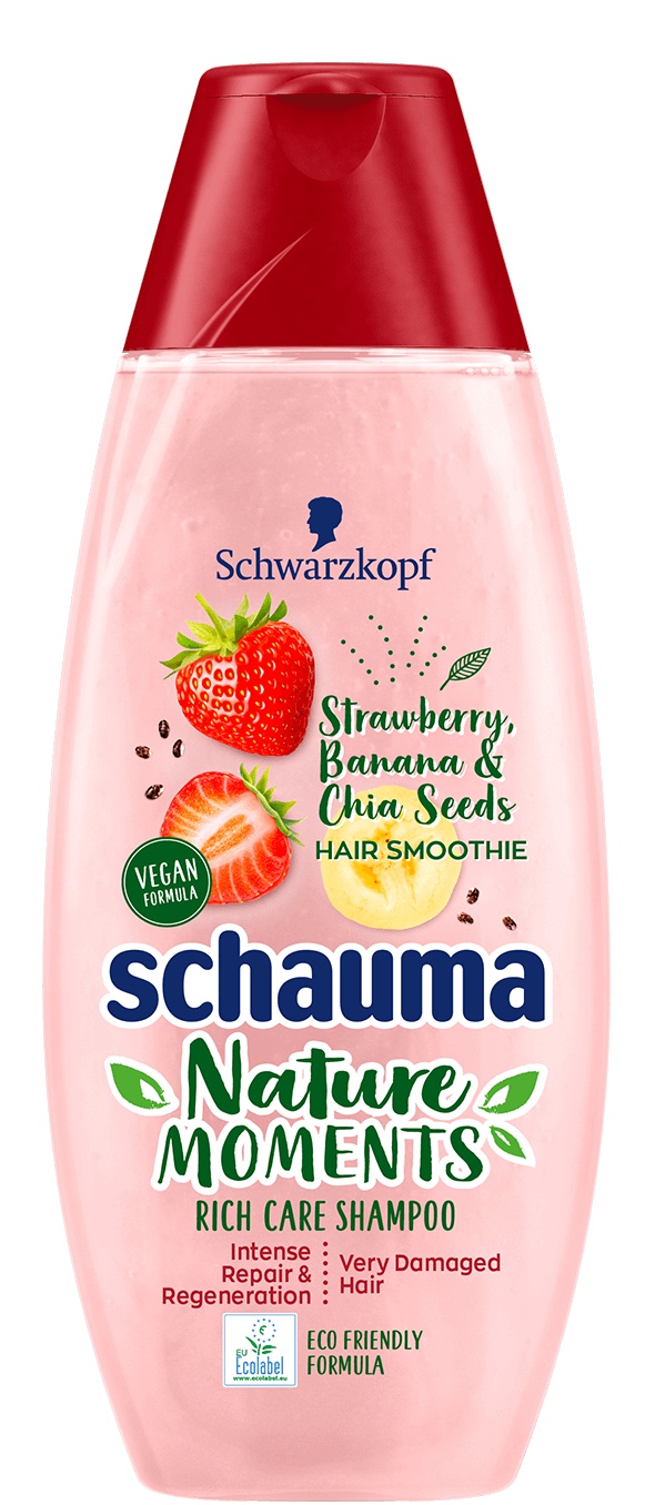 Schauma Nature Moments Hair Smoothie Strawberry, Banana & Chia Seeds