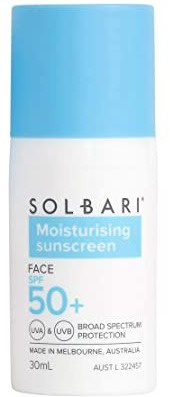 Solbari Moisturising Sunscreen Face SPF50+