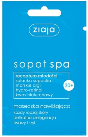 Ziaja Sopot Spa Moisturising Mask (Maseczka Nawilżająca) with sea water and algae