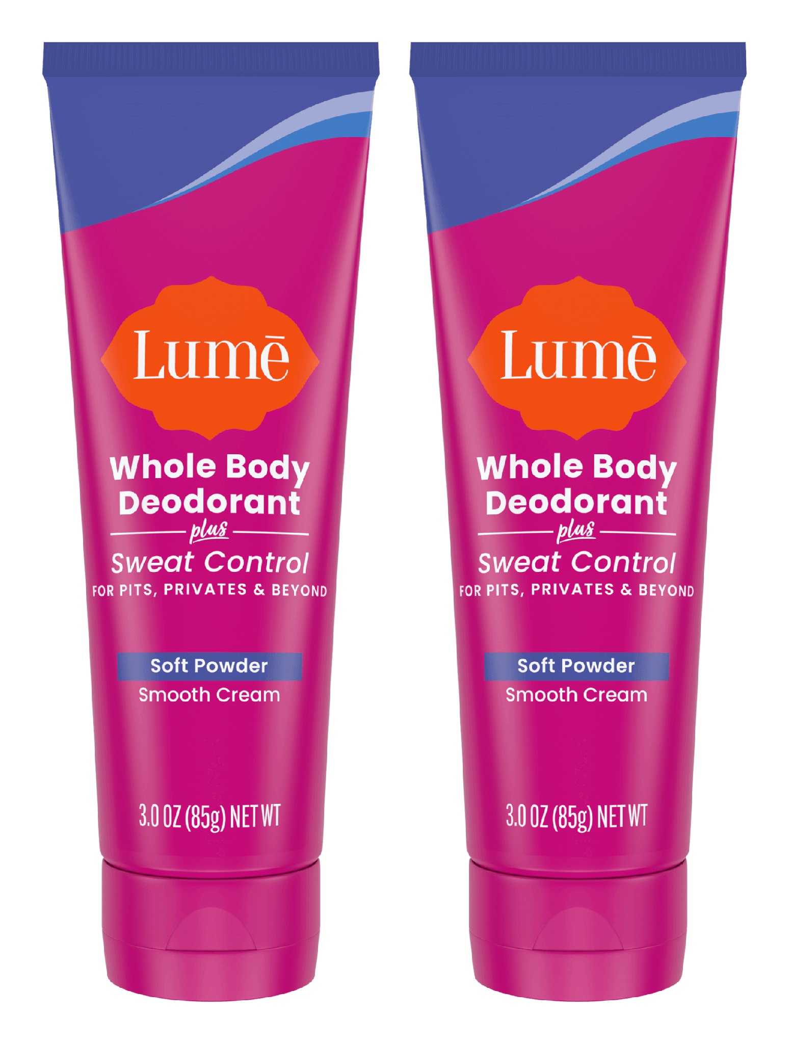 Lumē Soft Powder | Cream Tube Deodorant + Sweat Control