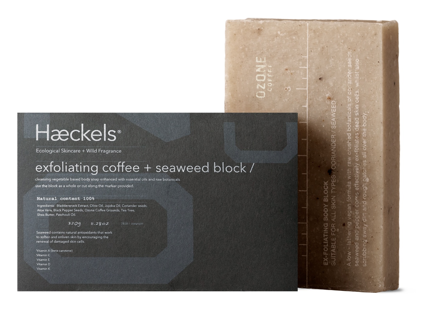 Haeckels x Ozone Exfoliating Coffee + Seaweed Block